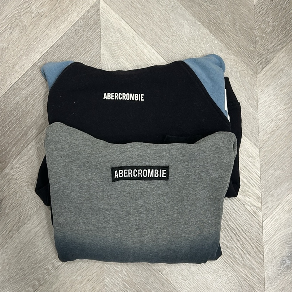 Abercrombie Gray and Black Ombre Hoodie
